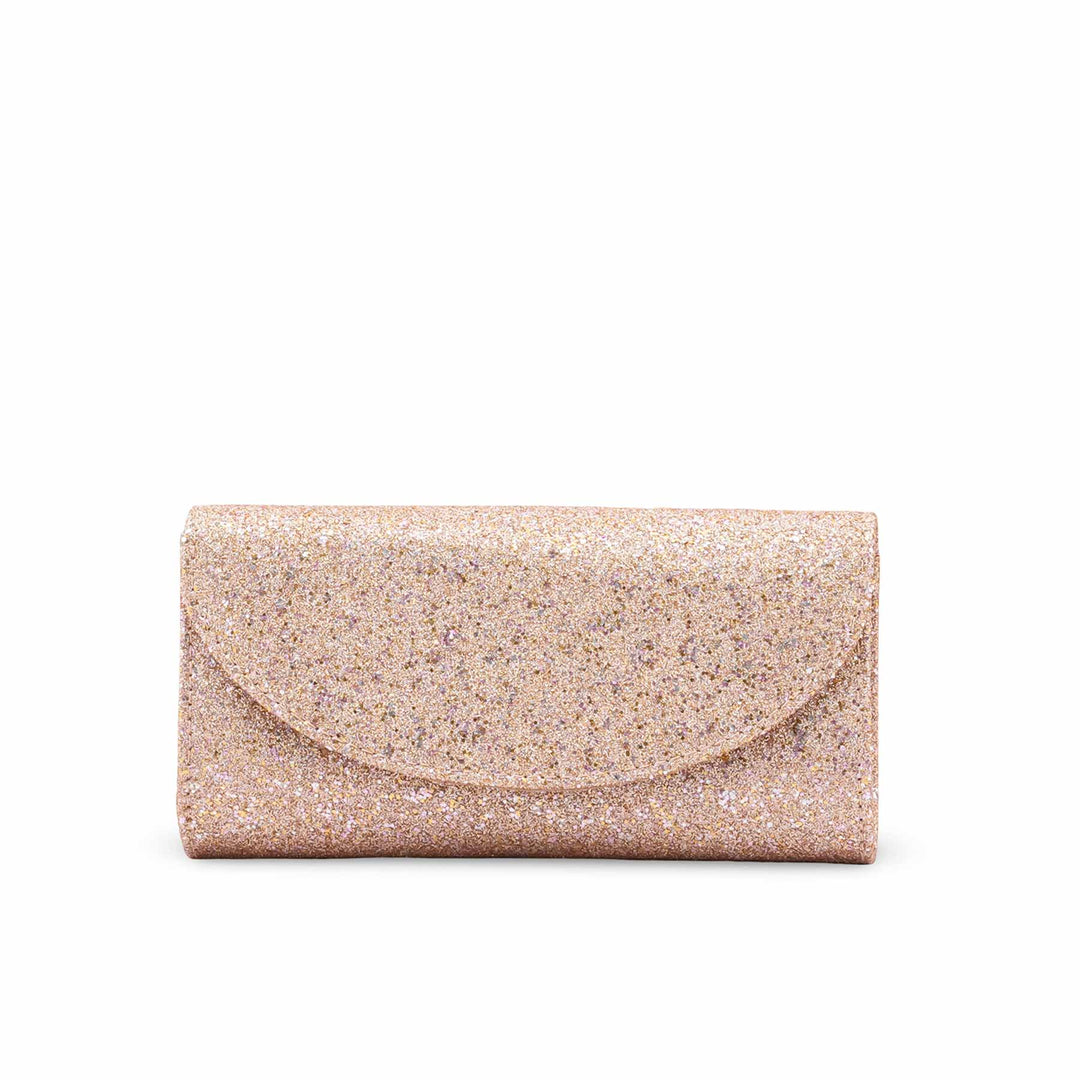 Champagne Fancy Clutch For Ladies P24608