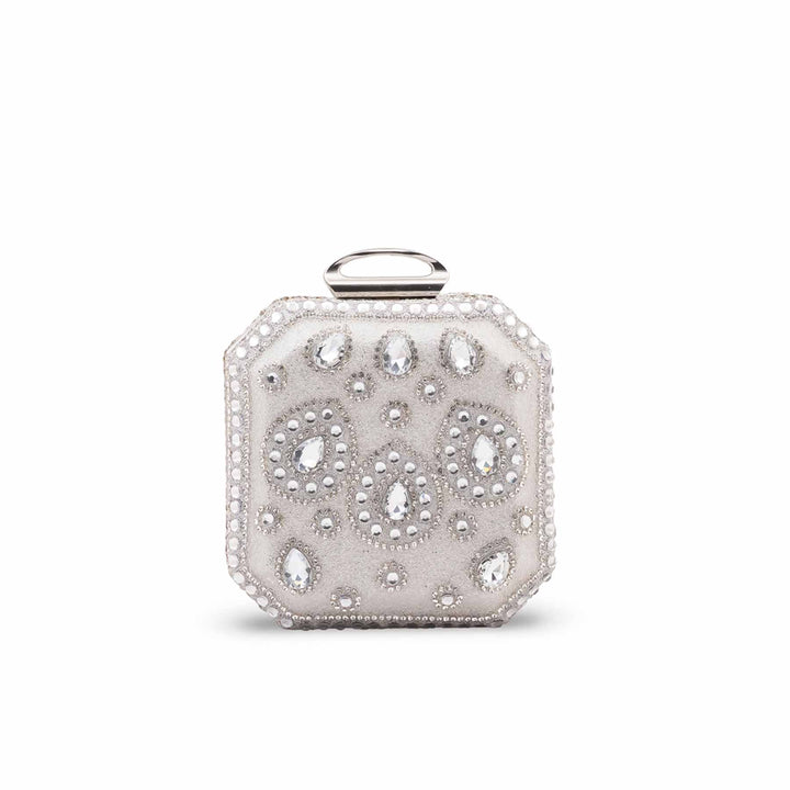 Silver Bridal Clutch P24609