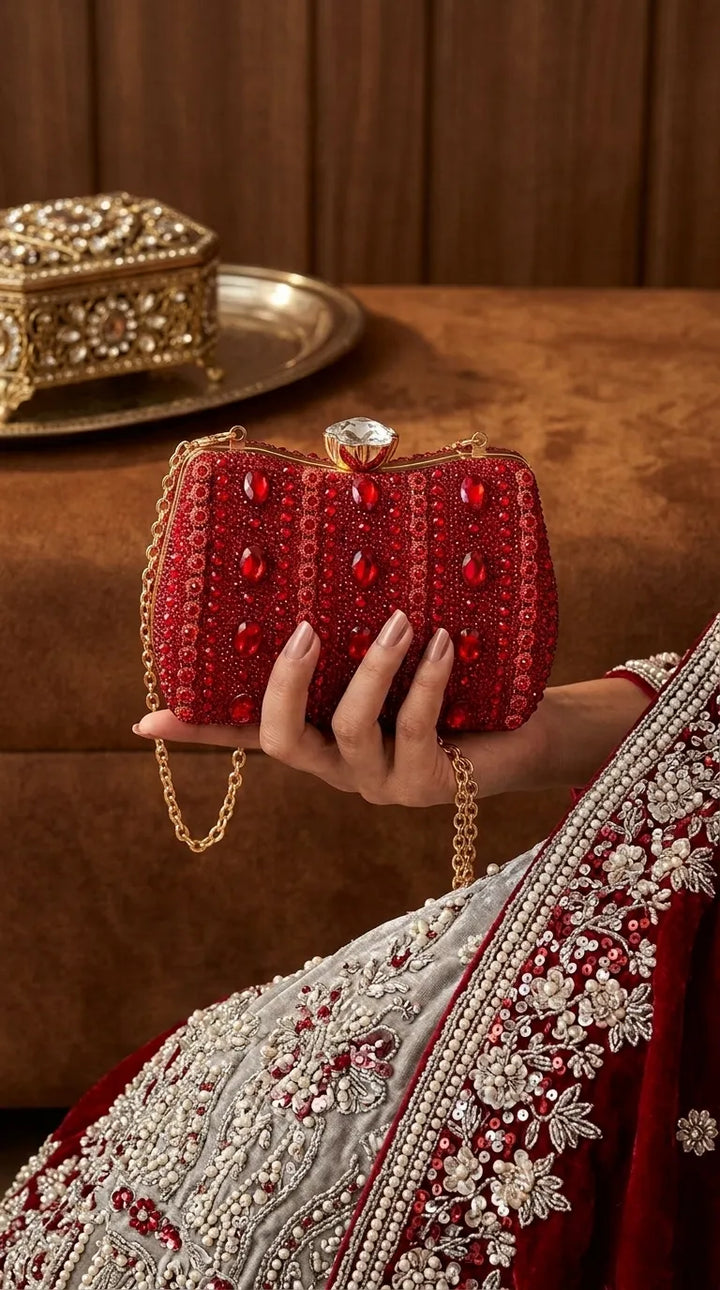 Red Bridal Clutch P24610