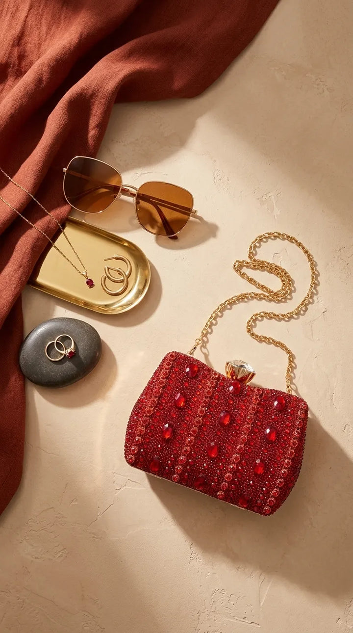 Red Bridal Clutch P24610