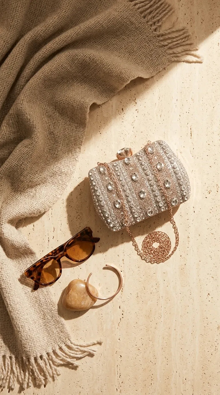 Silver Bridal Clutch P24610