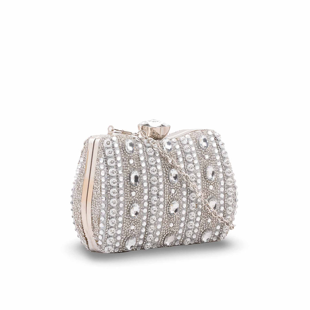 Silver Bridal Clutch P24610