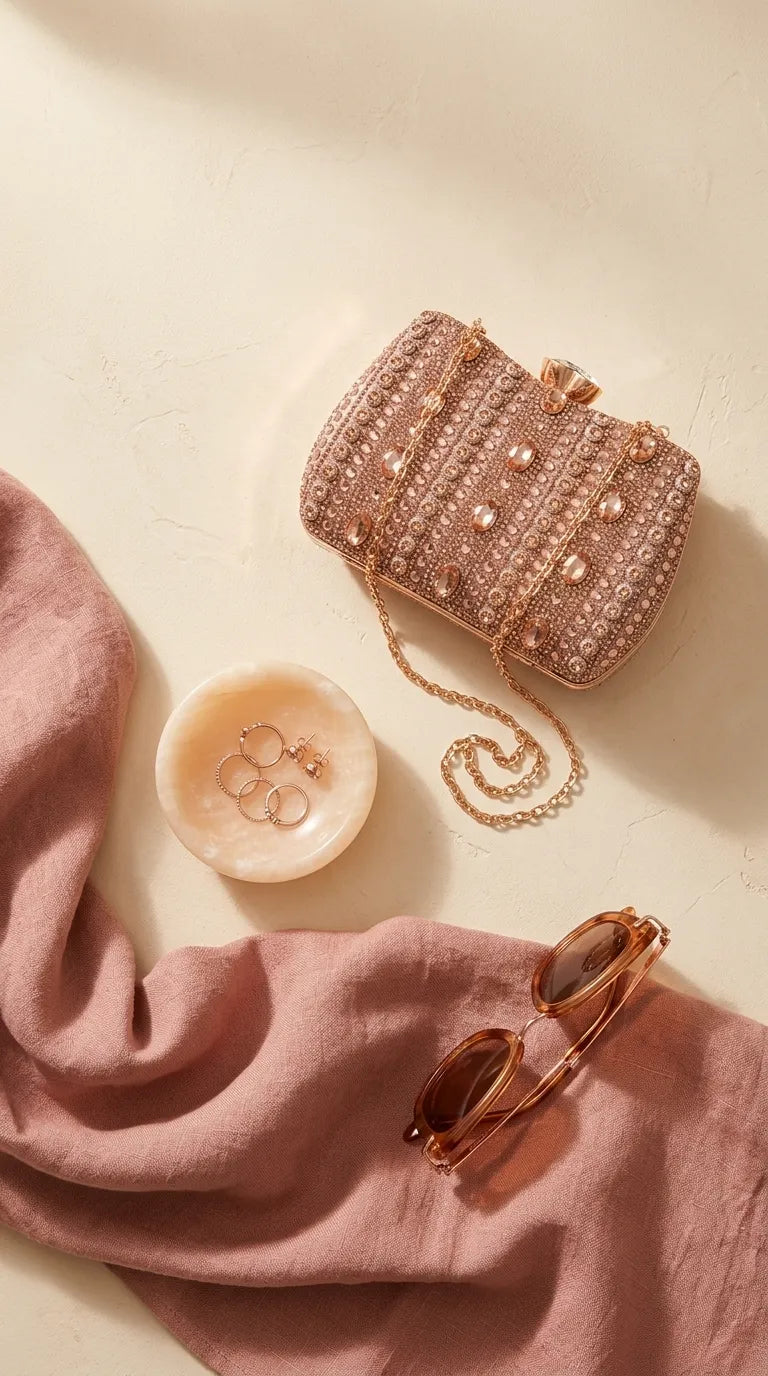 Champagne Bridal Clutch P24610