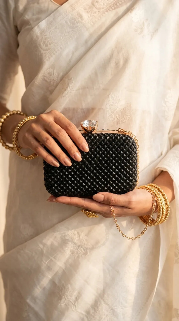 Black Bridal Clutch P24611