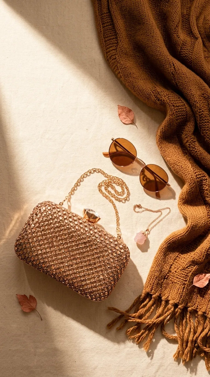Golden Bridal Clutch P24611