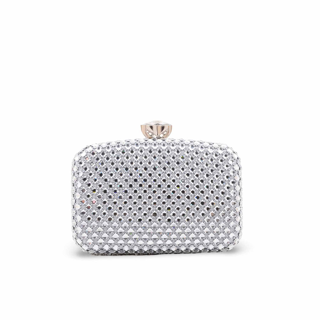Silver Bridal Clutch P24611