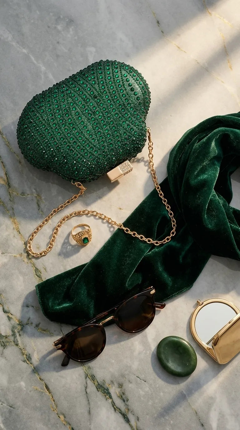 Green Bridal Clutch P24612
