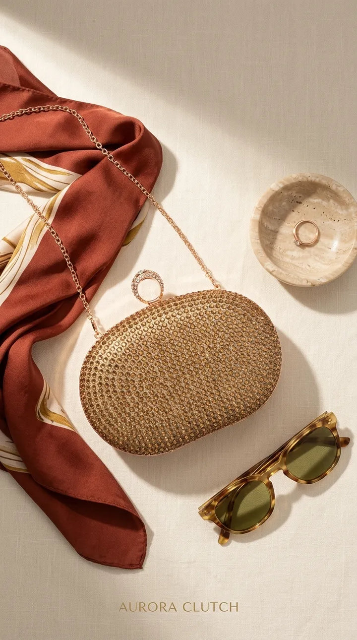 Golden Bridal Clutch P24613