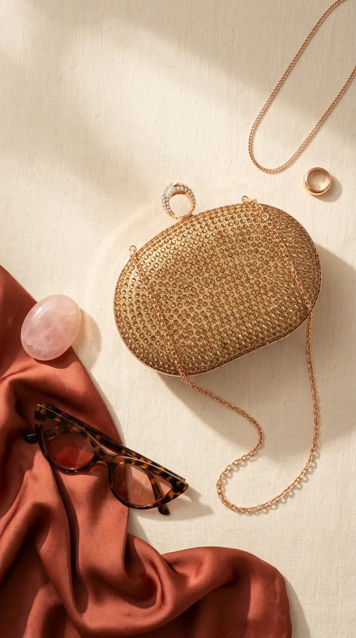 Golden Bridal Clutch P24613