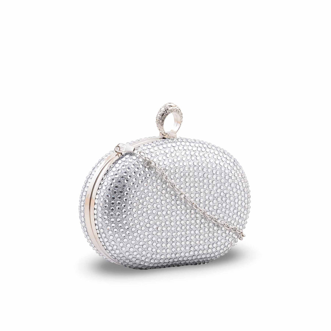 Silver Bridal Clutch P24613