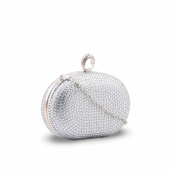 Silver Bridal Clutch P24613