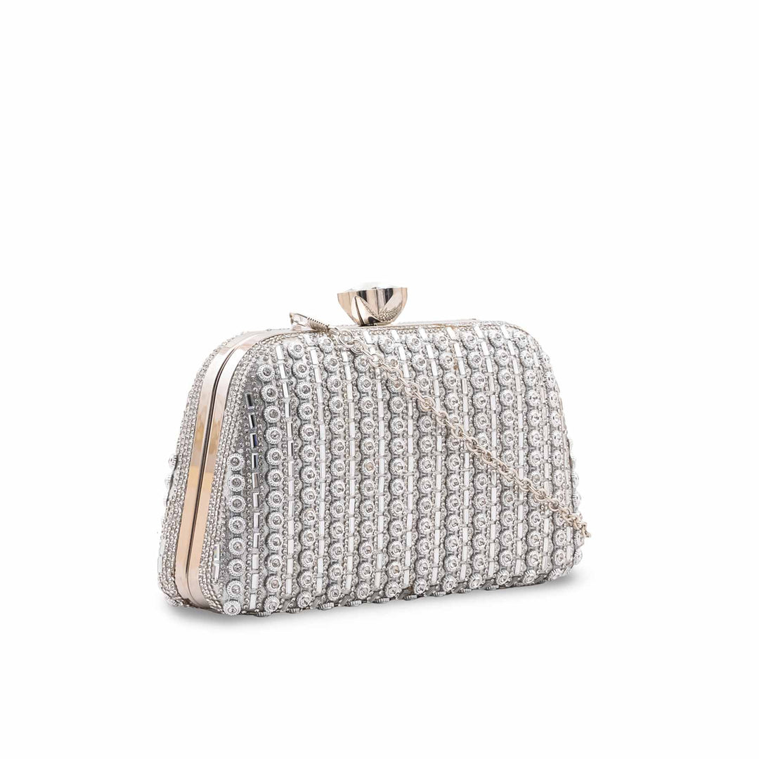 Silver Bridal Clutch P24615