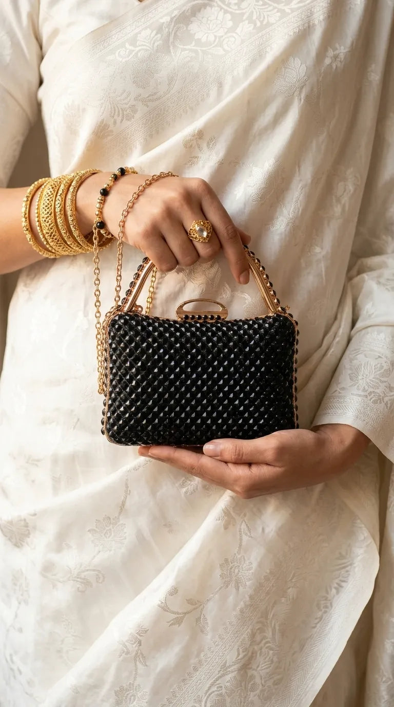Black Bridal Clutch P24617