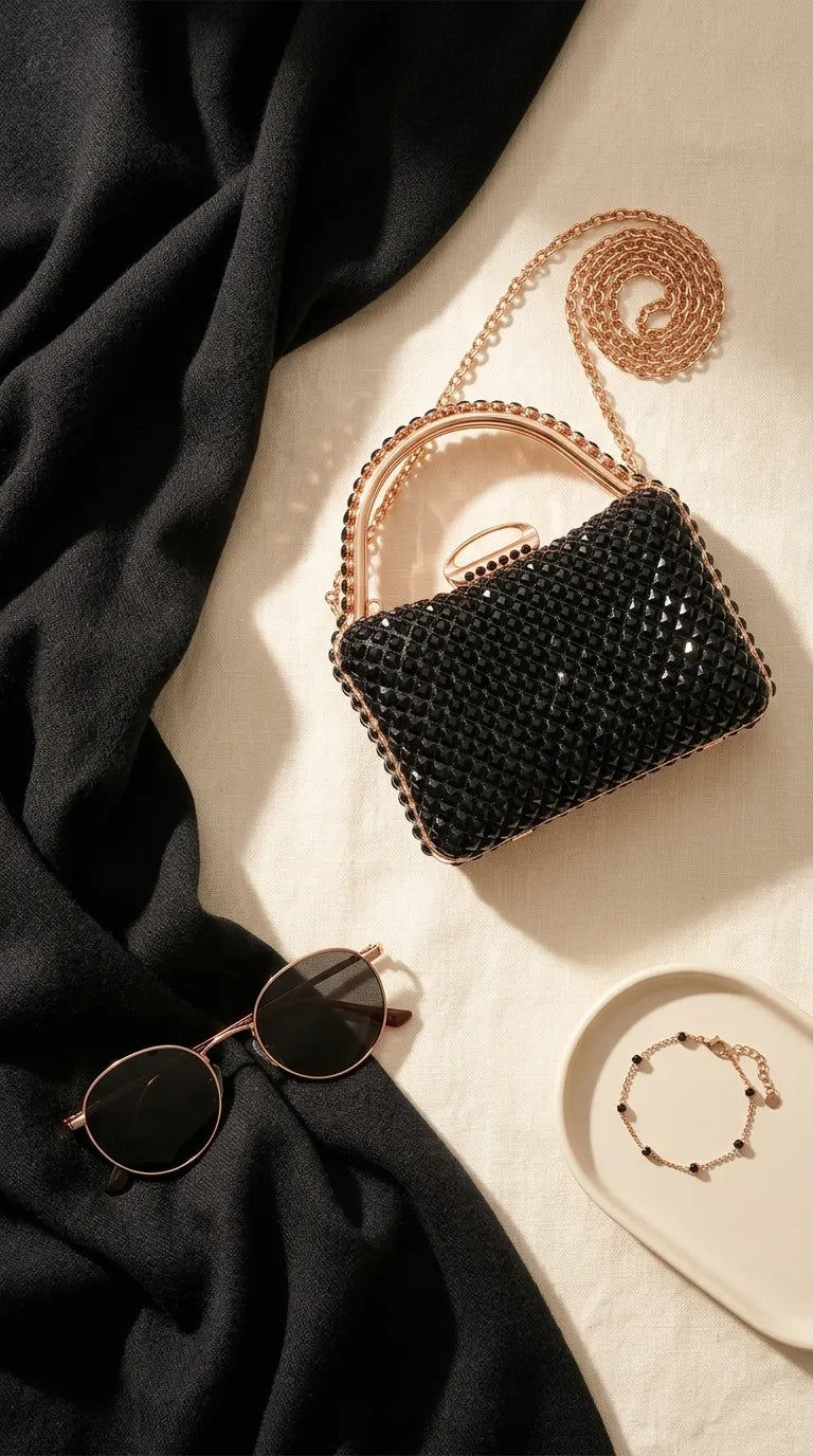 Black Bridal Clutch P24617