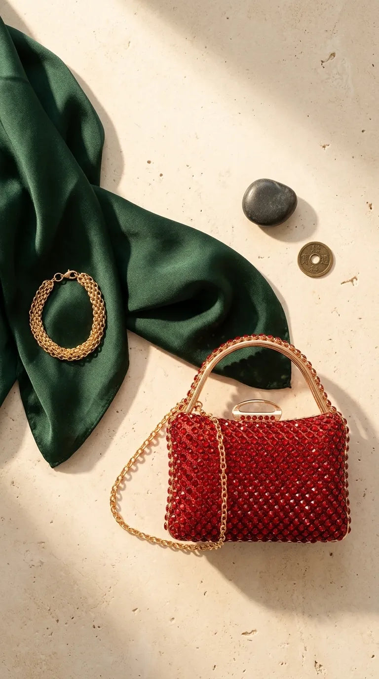 Red Bridal Clutch P24617