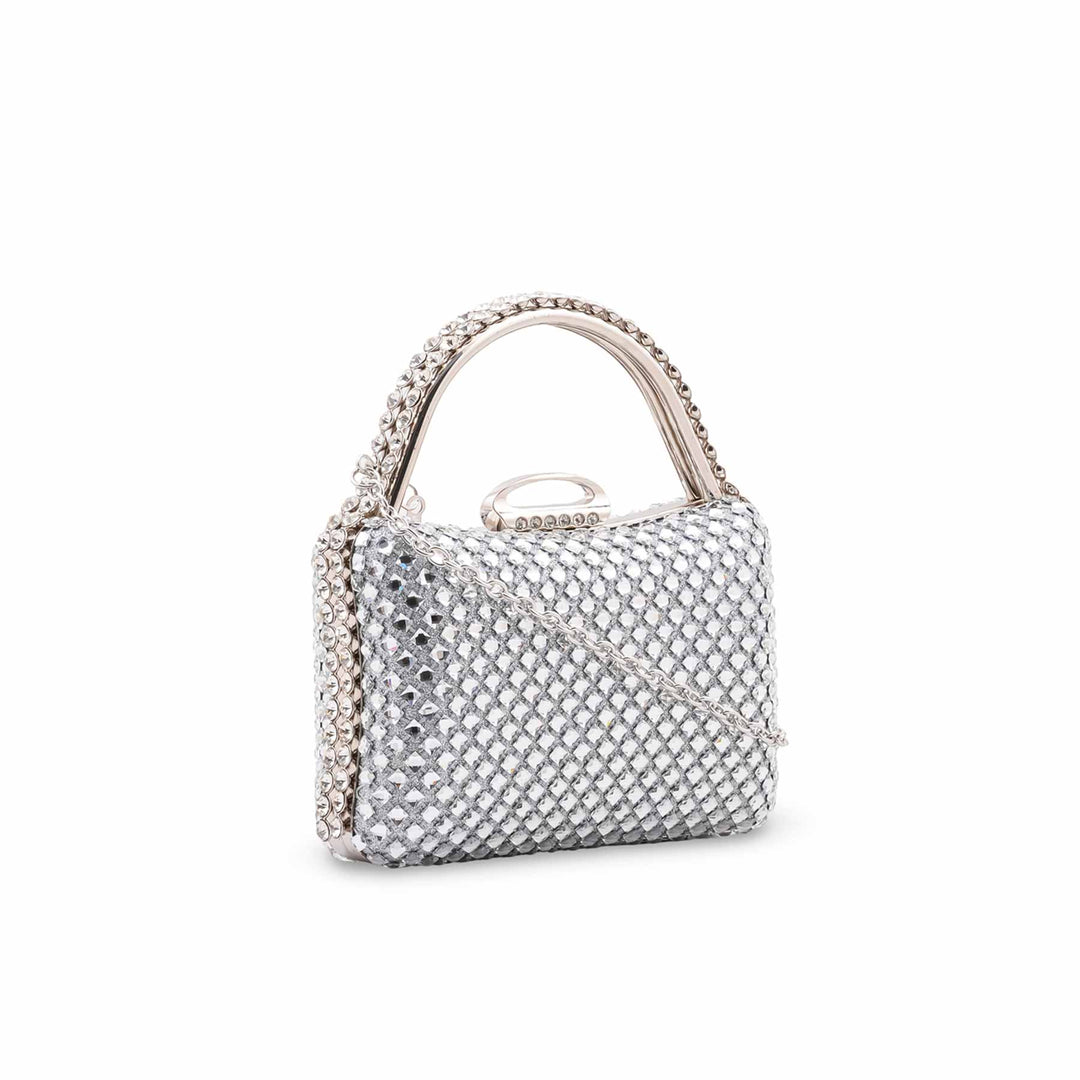 Silver Bridal Clutch P24617