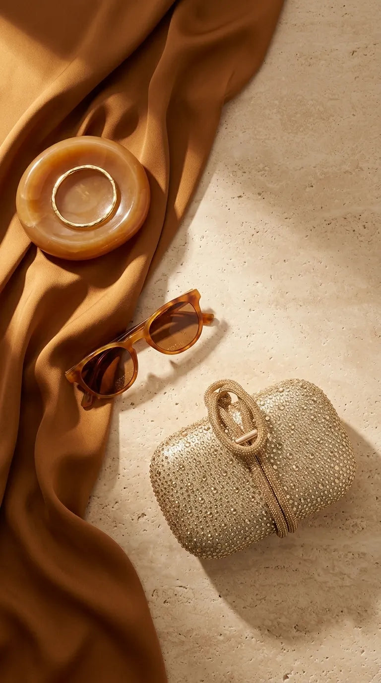 Golden Bridal Clutch P24618