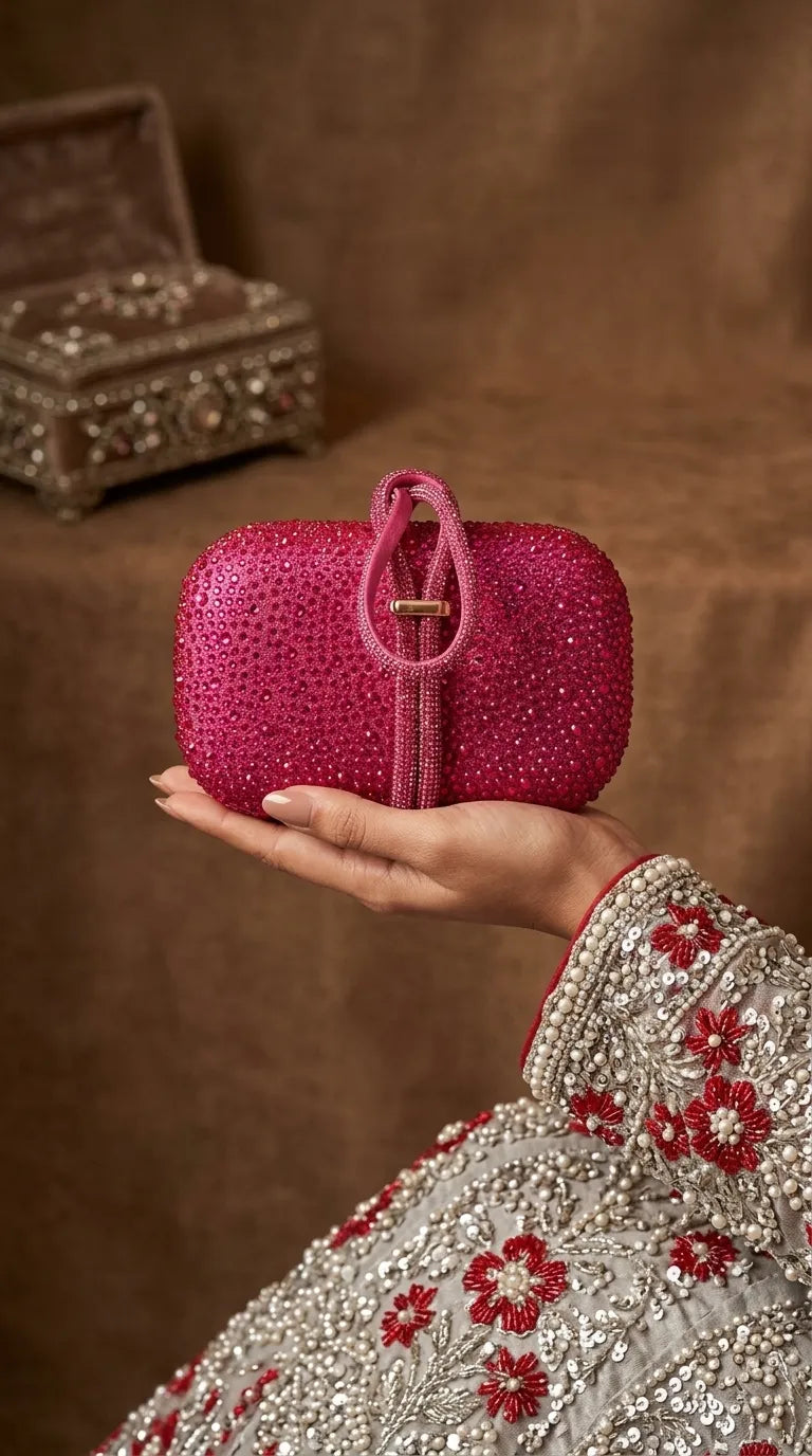 Fuchsia Bridal Clutch P24618