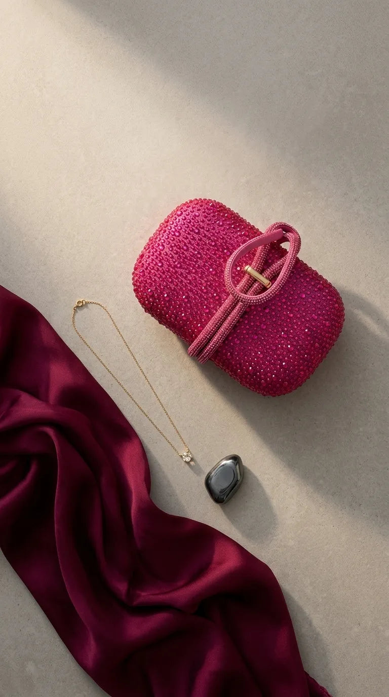 Fuchsia Bridal Clutch P24618
