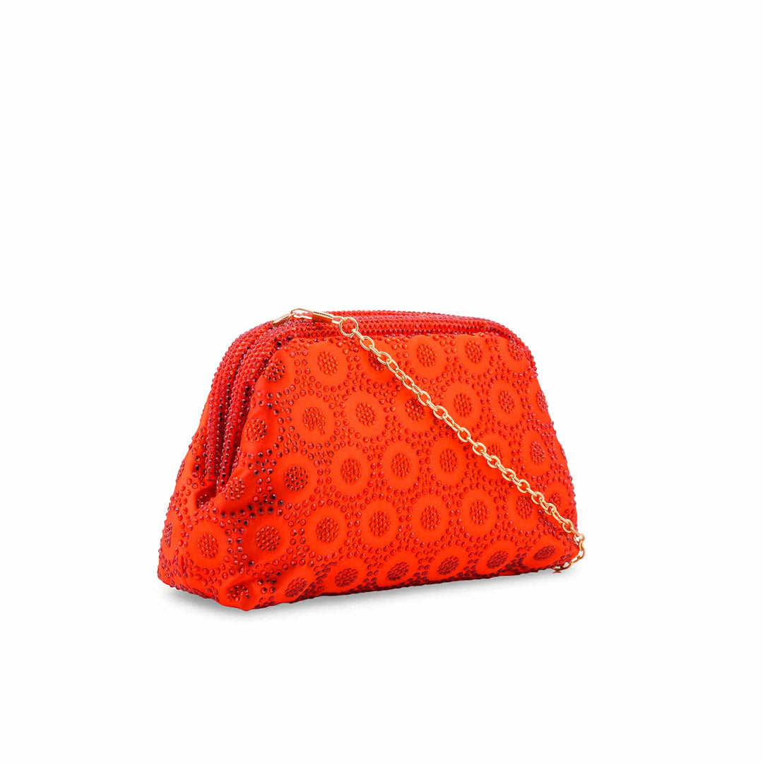 Red Fancy Clutch For Ladies P24621