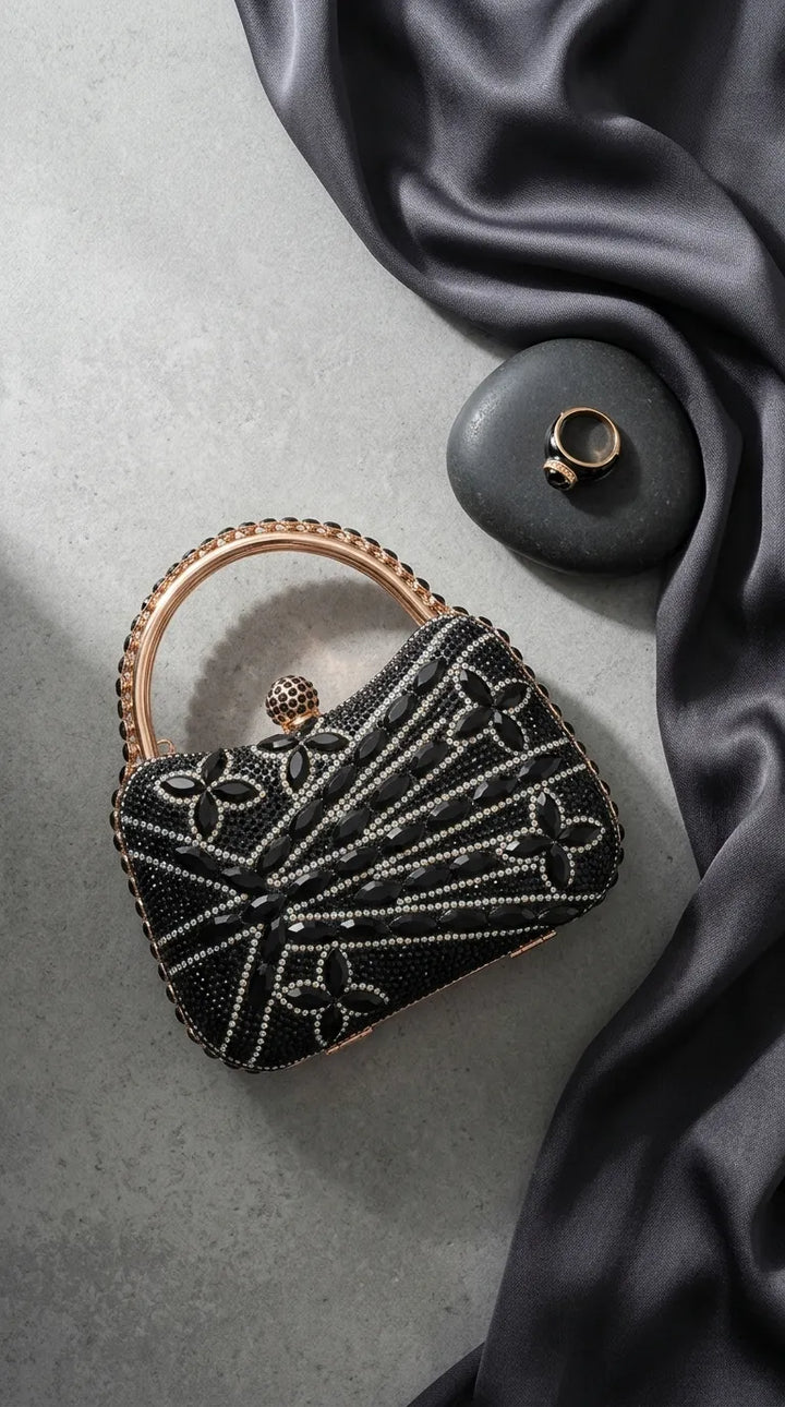Black Bridal Clutch P24623