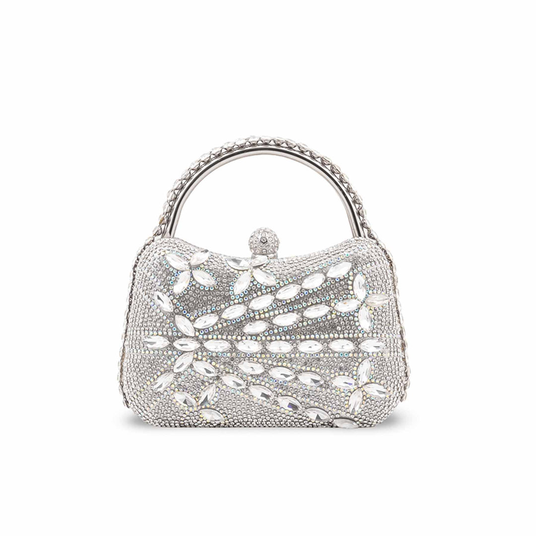 Silver Bridal Clutch P24623
