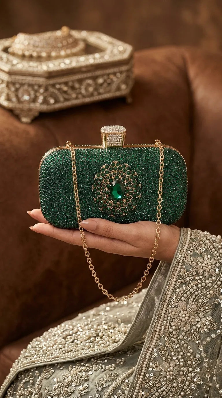 Green Bridal Clutch P24624