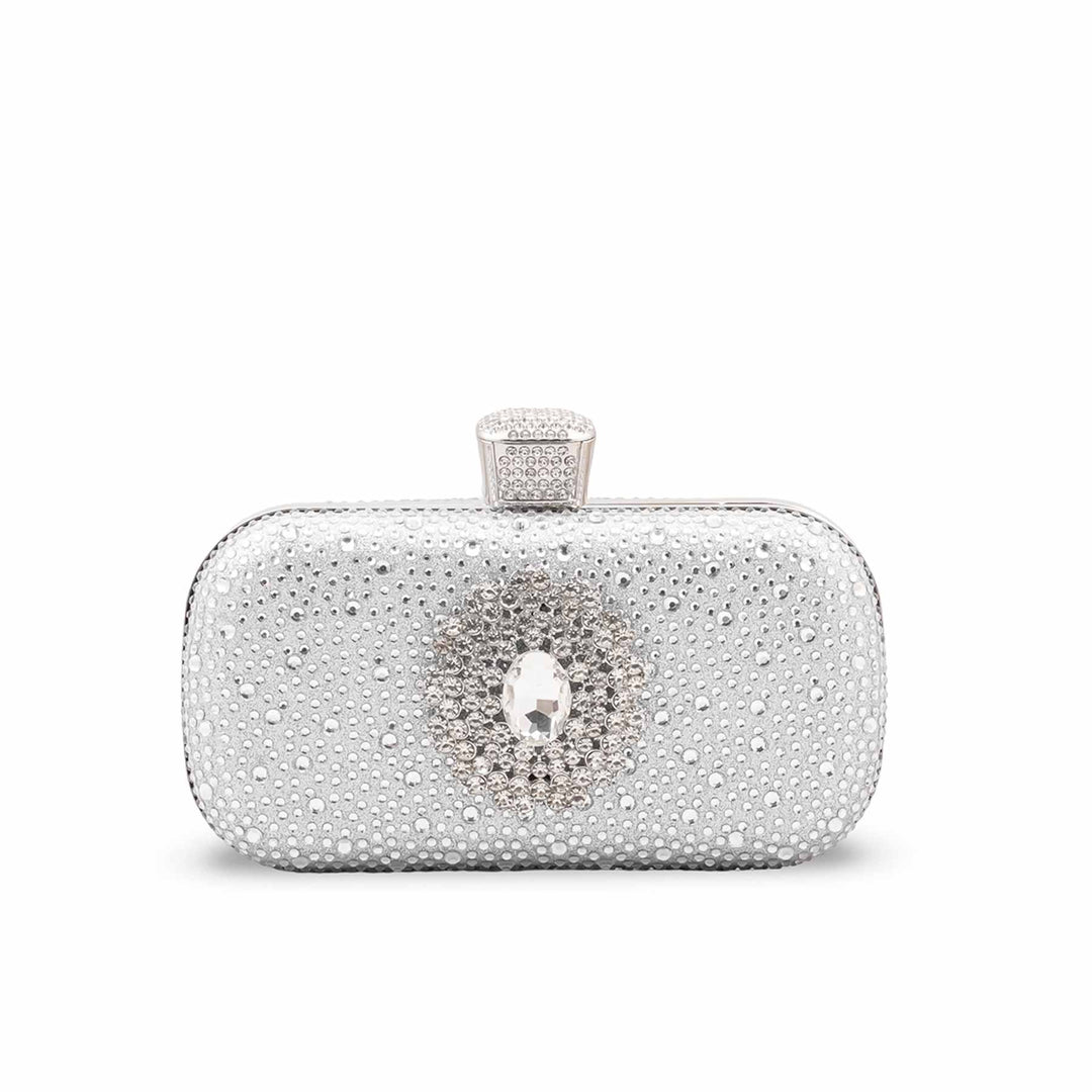 Silver Bridal Clutch P24624