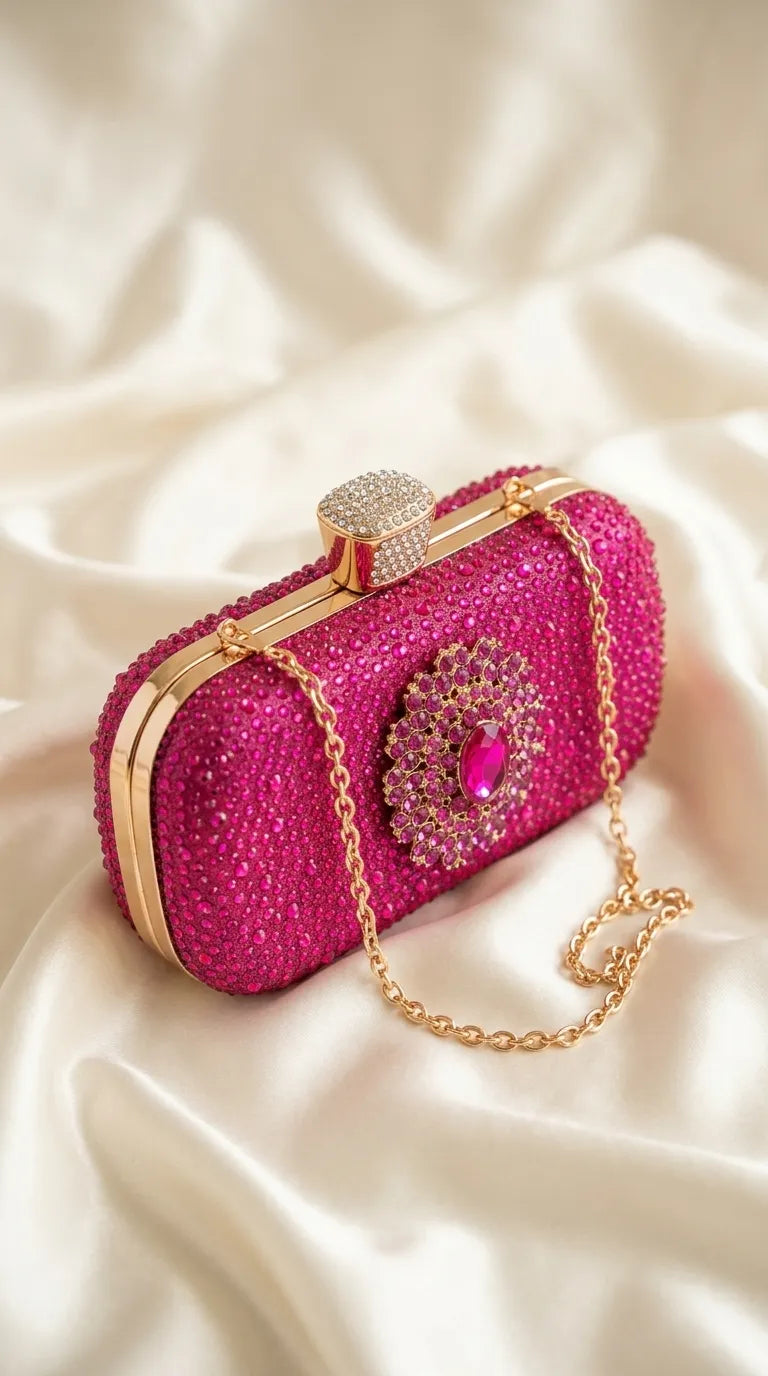 Fuchsia Bridal Clutch P24624