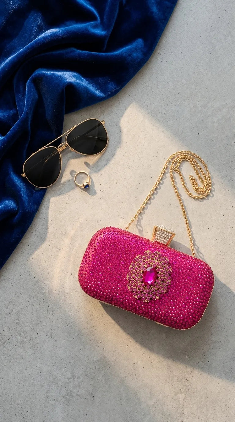 Fuchsia Bridal Clutch P24624