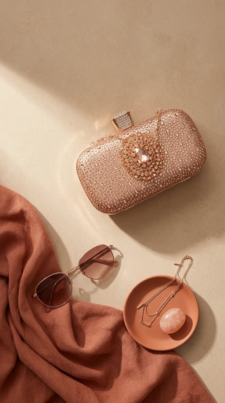 Champagne Bridal Clutch P24624