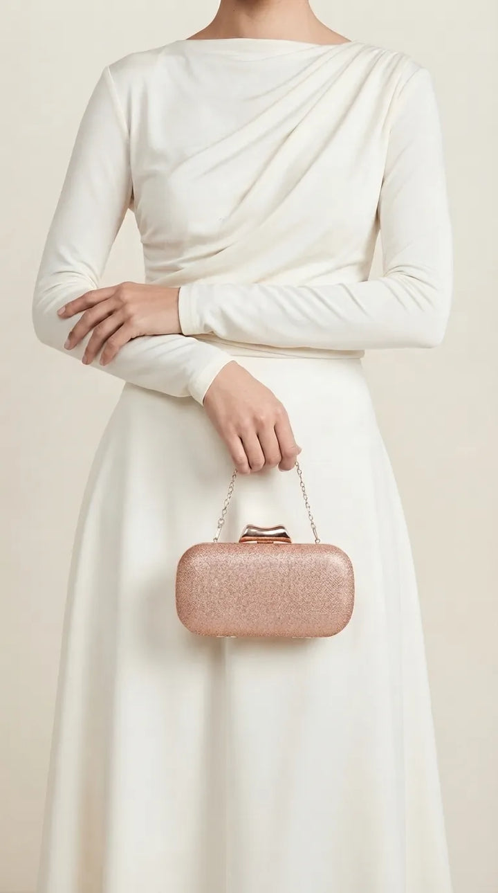 Champagne Fancy Clutch For Women P24649
