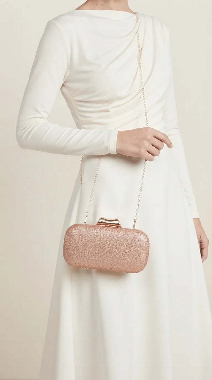Champagne Fancy Clutch For Women P24649