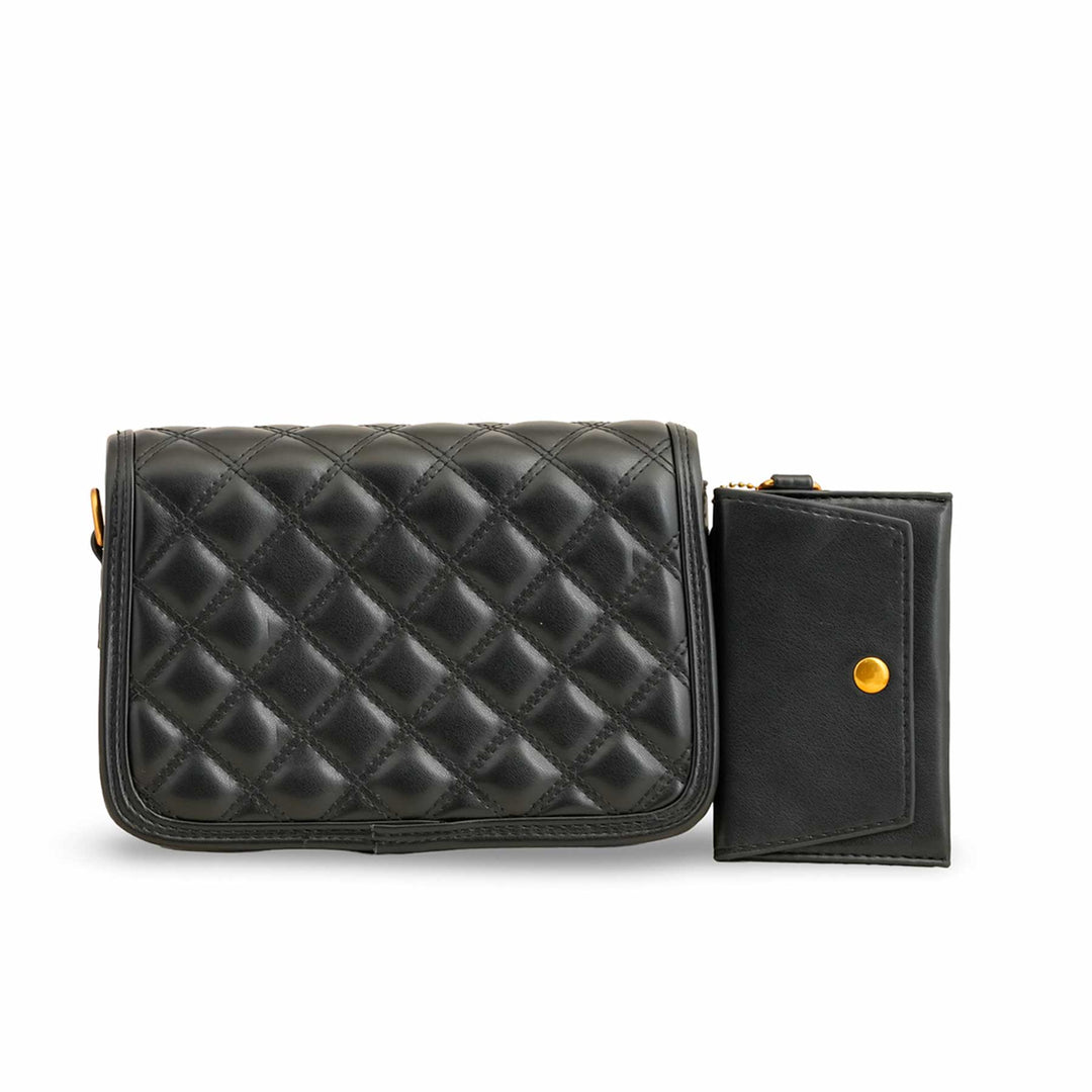 Black Formal Shoulder Bag P36137