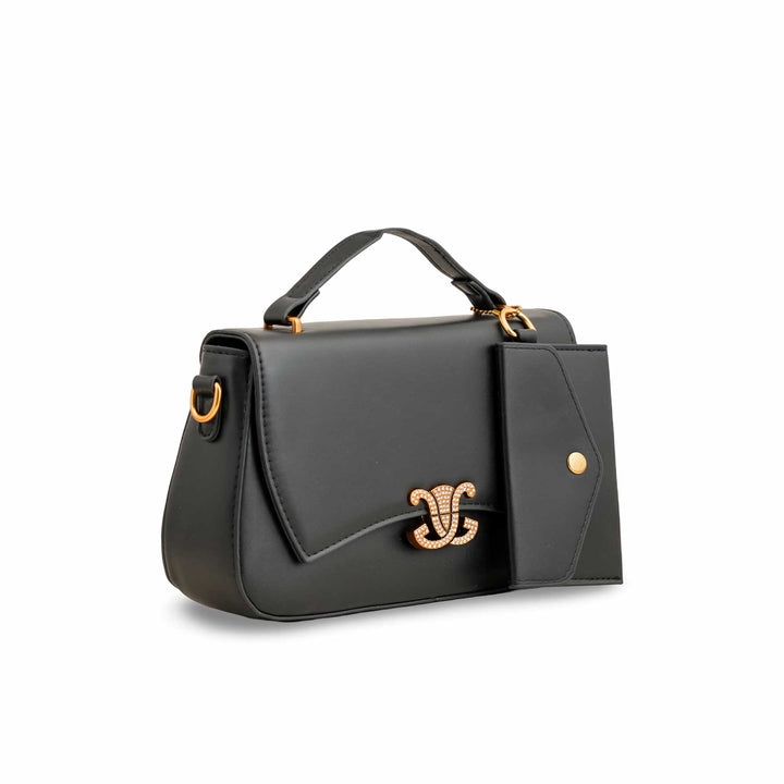 Black Formal Shoulder Bag For Ladies P36140