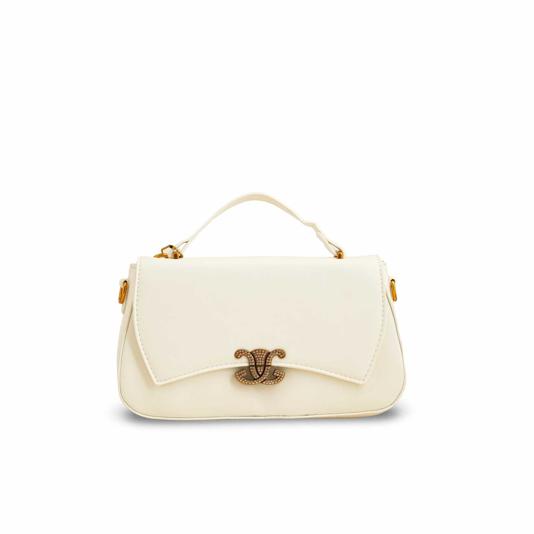 Beige Formal Shoulder Bag P36140