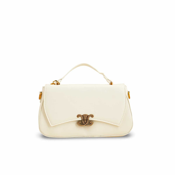 Beige Formal Shoulder Bag P36140