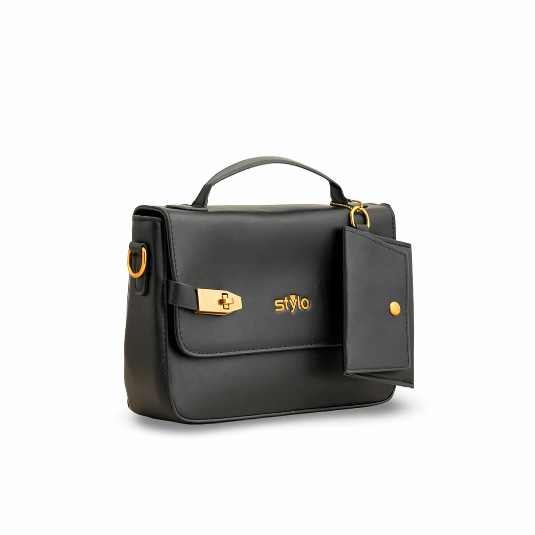 Black Formal Shoulder Bag For Women P36142