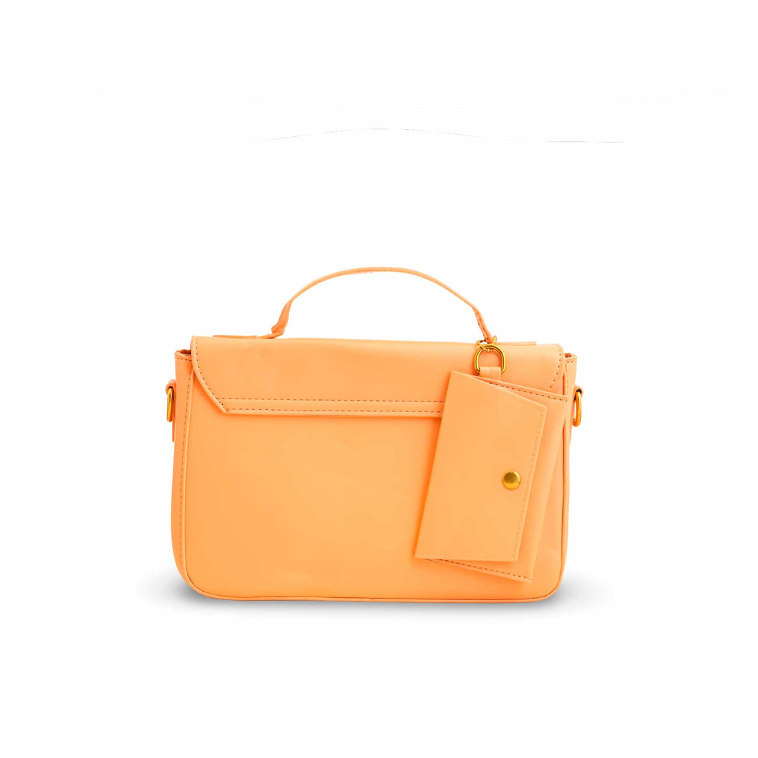 Orange Formal Shoulder Bag For Women P36142