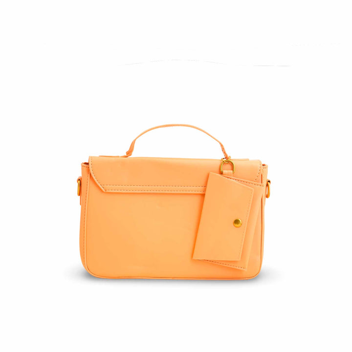 Orange Formal Shoulder Bag For Women P36142
