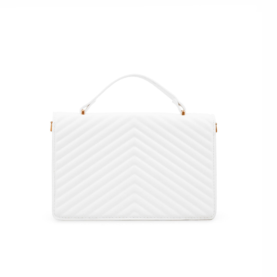White Formal Shoulder Bag P36143