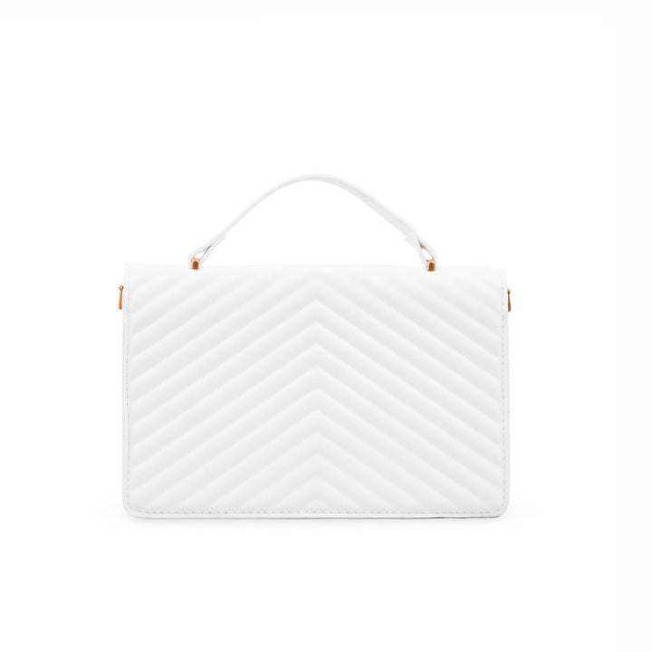 White Formal Shoulder Bag P36143