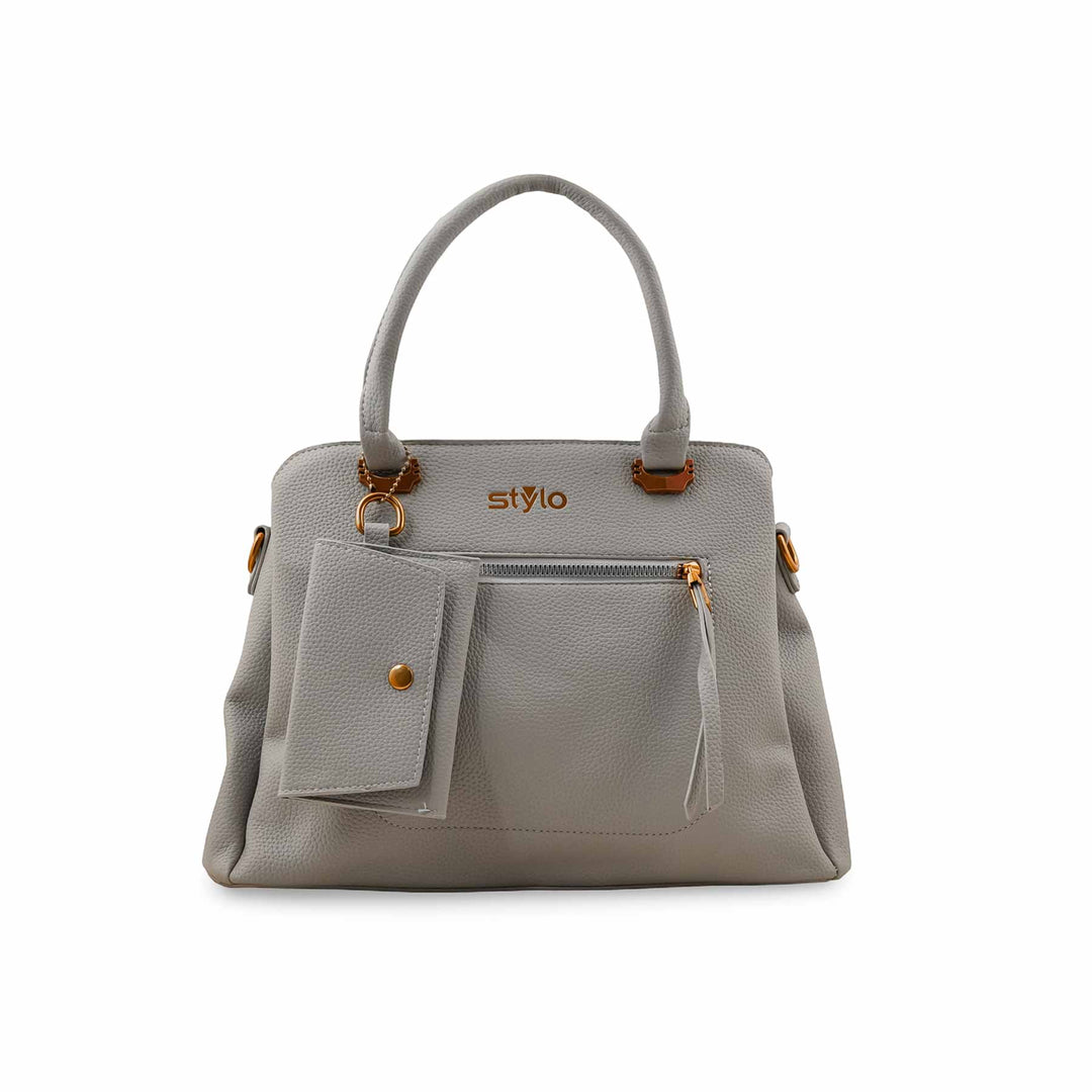 Grey Formal Hand Bag P36150