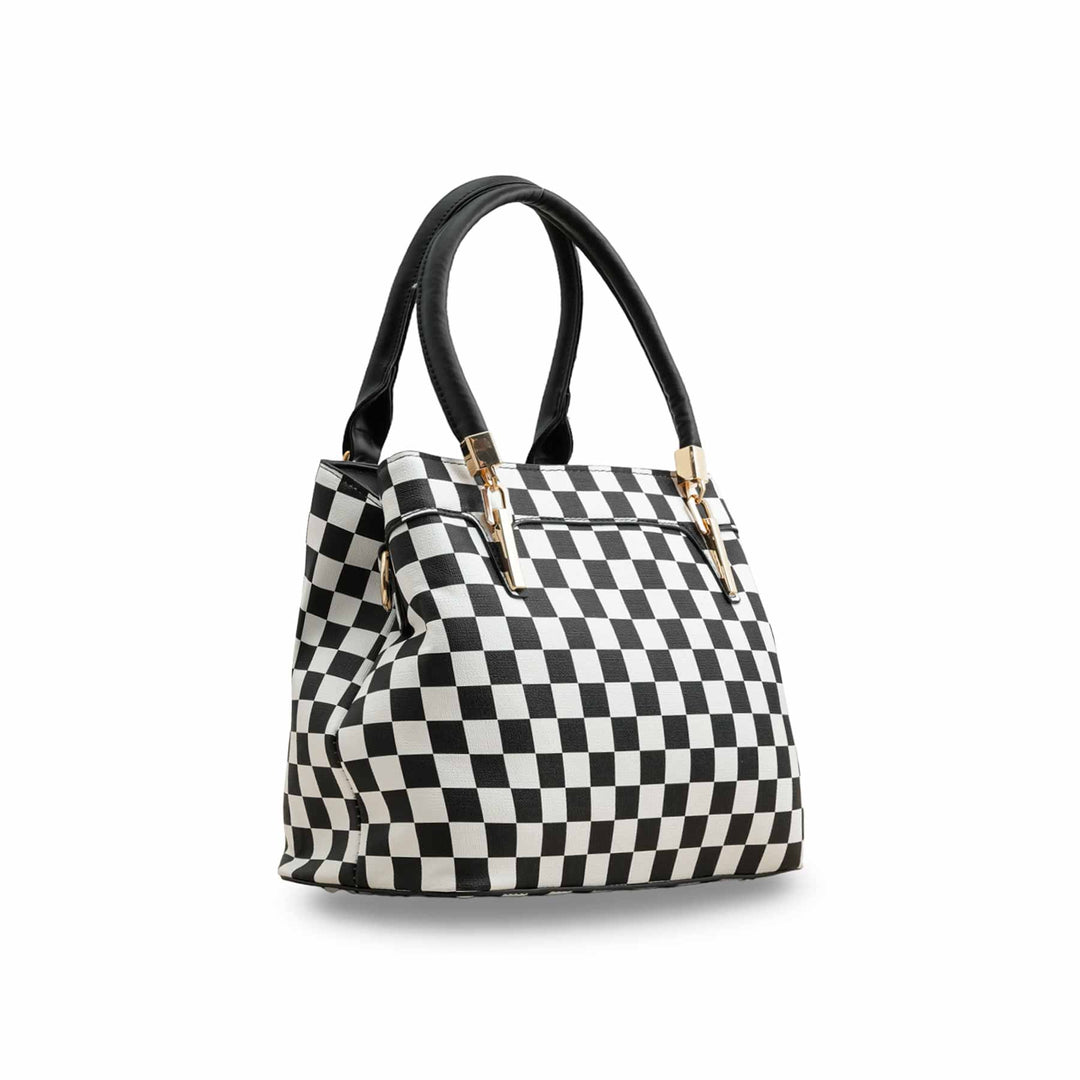 White Formal Hand Bag P36174