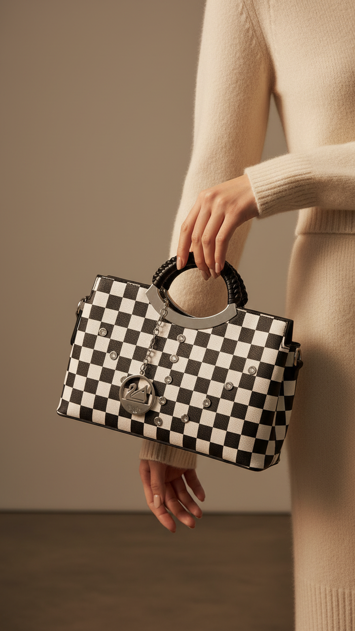 Black Formal Hand Bag P36186