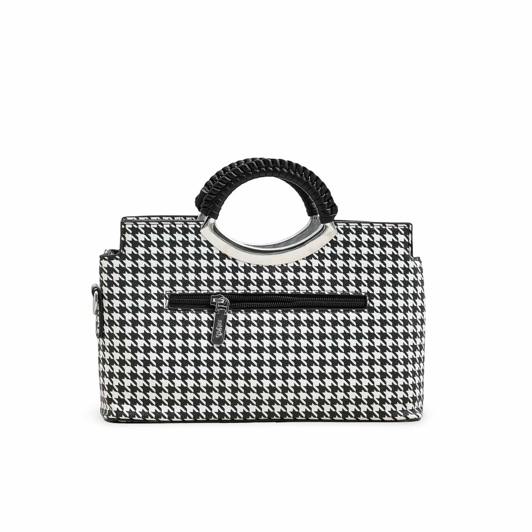 White Formal Hand Bag P36189