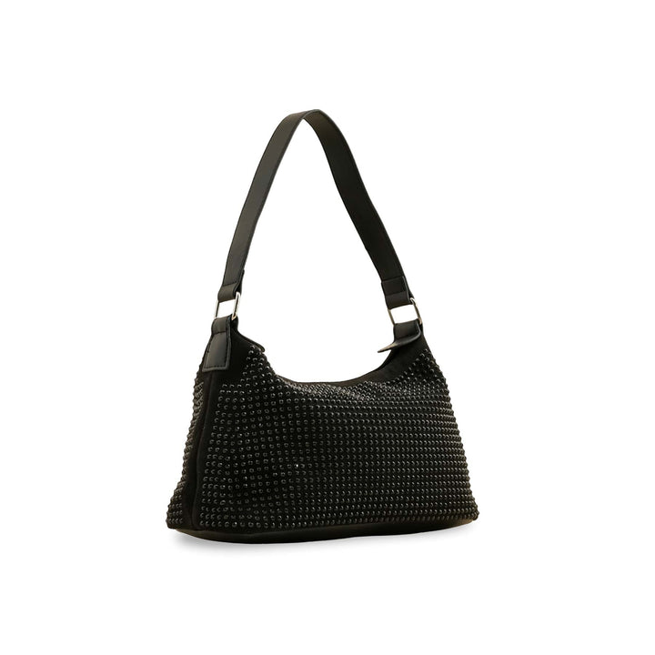 Black Fancy Hand Bag For Ladies P36197