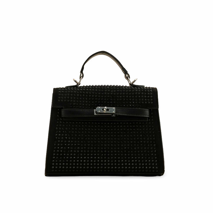 Black Fancy Hand Bag P36198