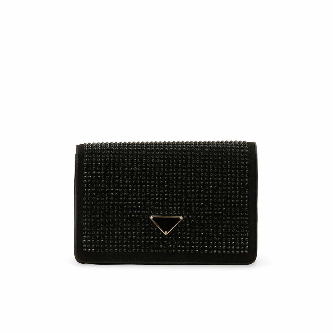 Black Fancy Hand Bag P36199