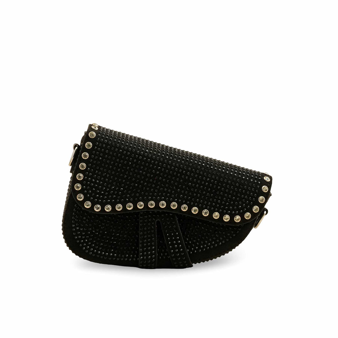 Black Fancy Hand Bag P36200